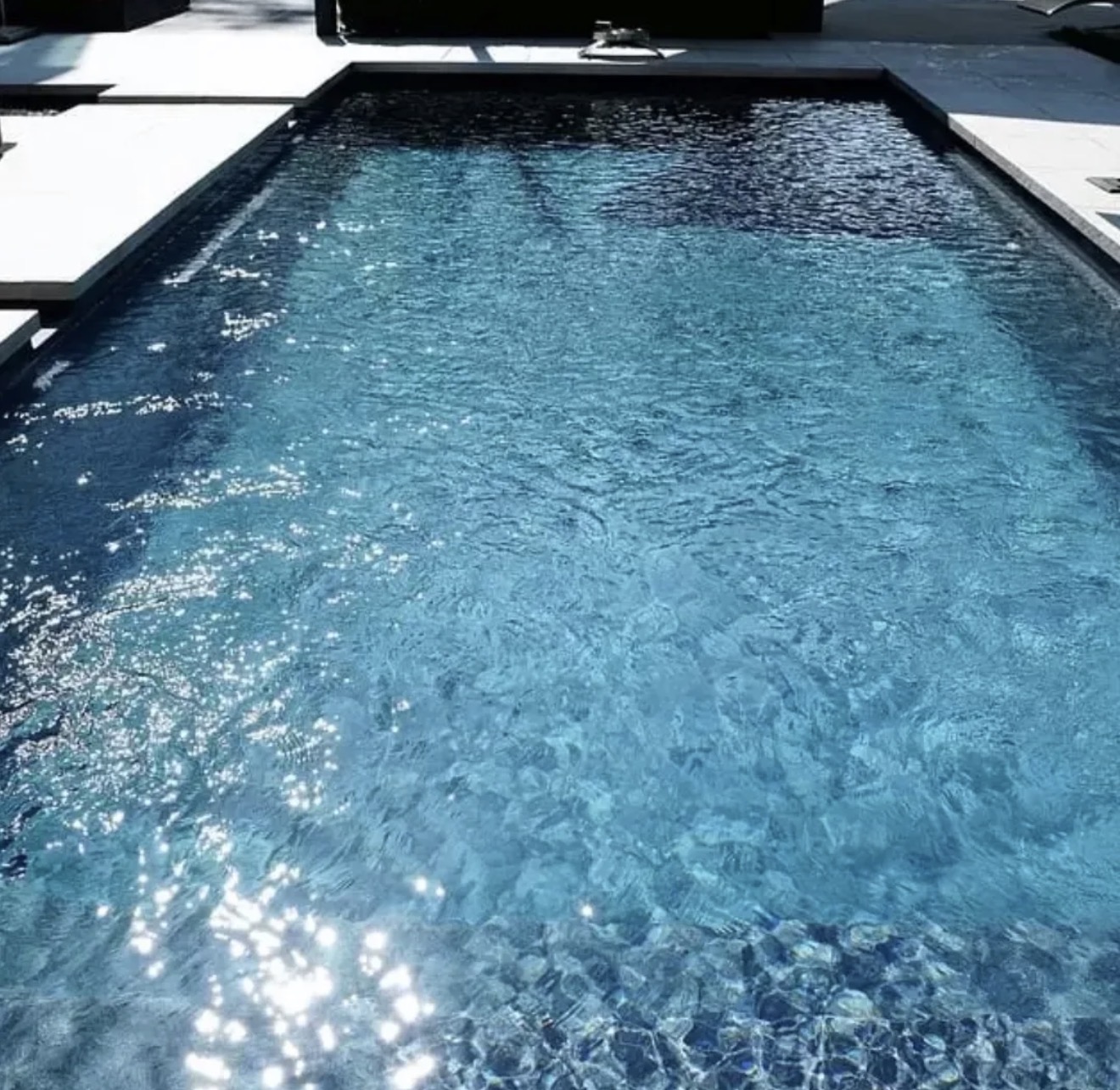 Photo taken by the technician during the pool service visit